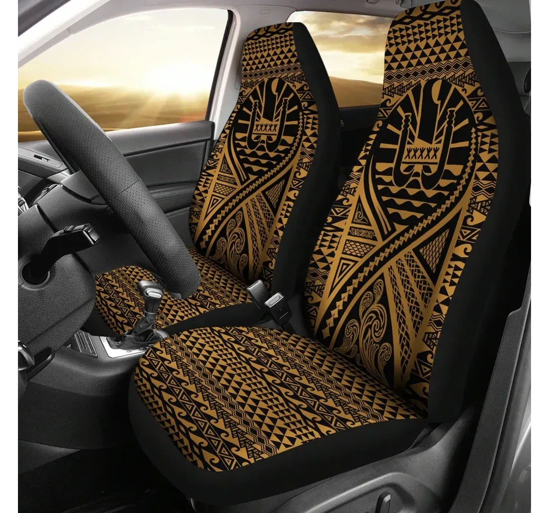French Polynesia Lift Up Gold Bn09 Universal Front Car Seat Cover