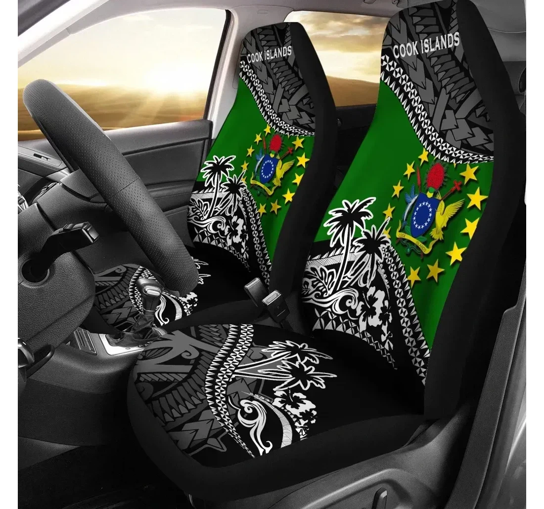 Cook Islands Fall In The Wave K7 Universal Front Car Seat Cover