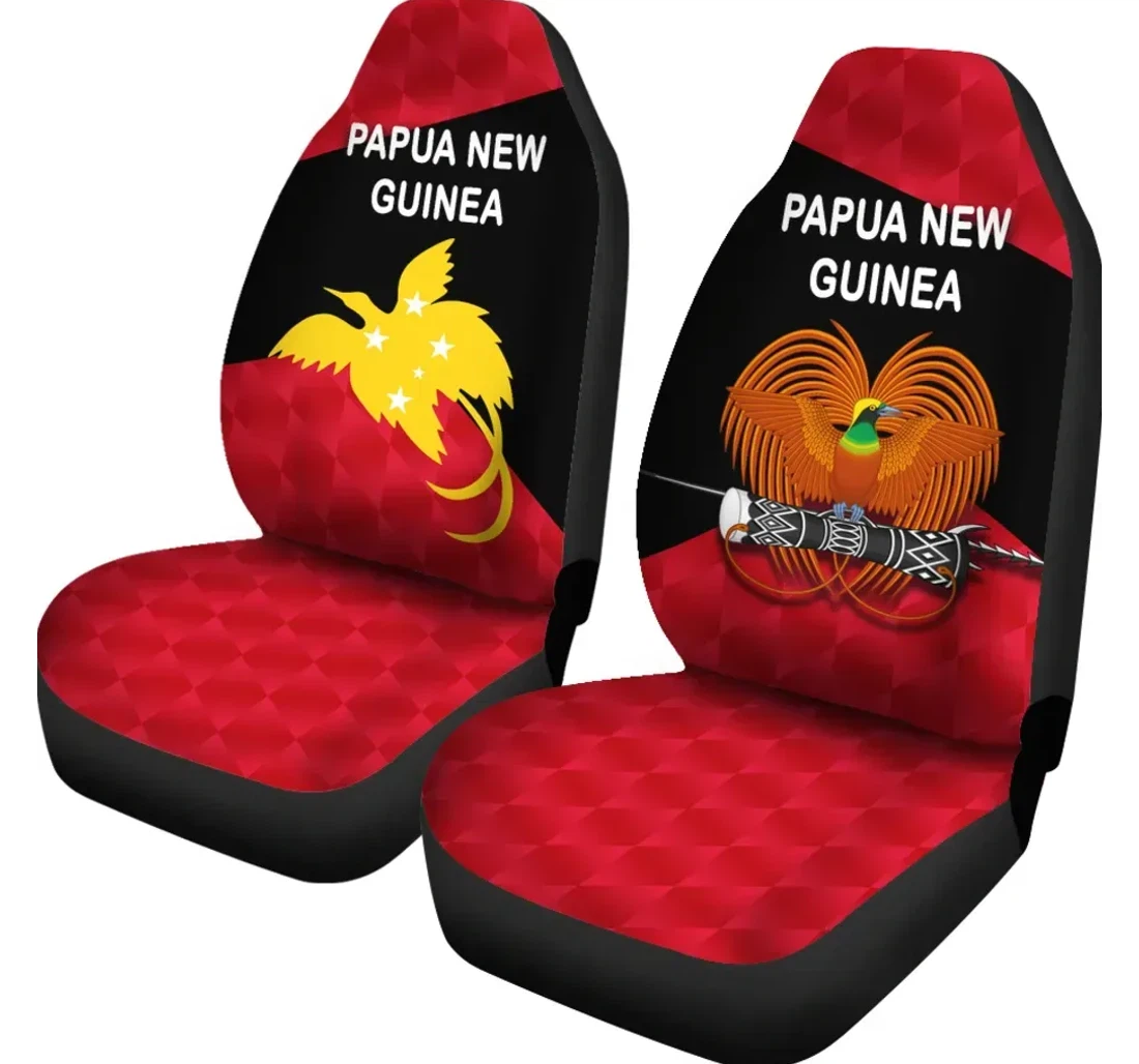 Papua New Guinea Sporty Style K8 Universal Front Car Seat Cover