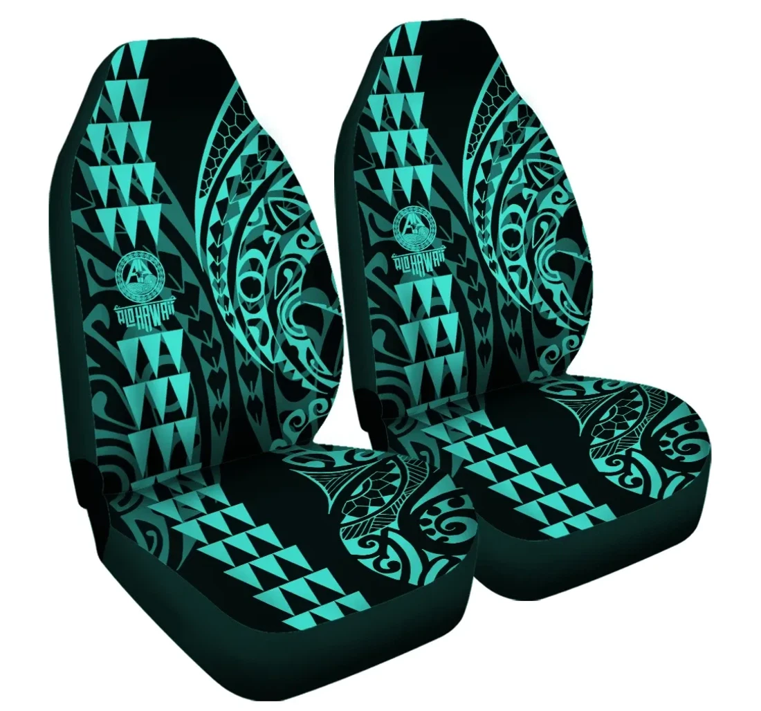 Accessory Hawaii Kakau Polynesian Turquoise Pre-bfcm 2020 Ah Universal Front Car Seat Cover