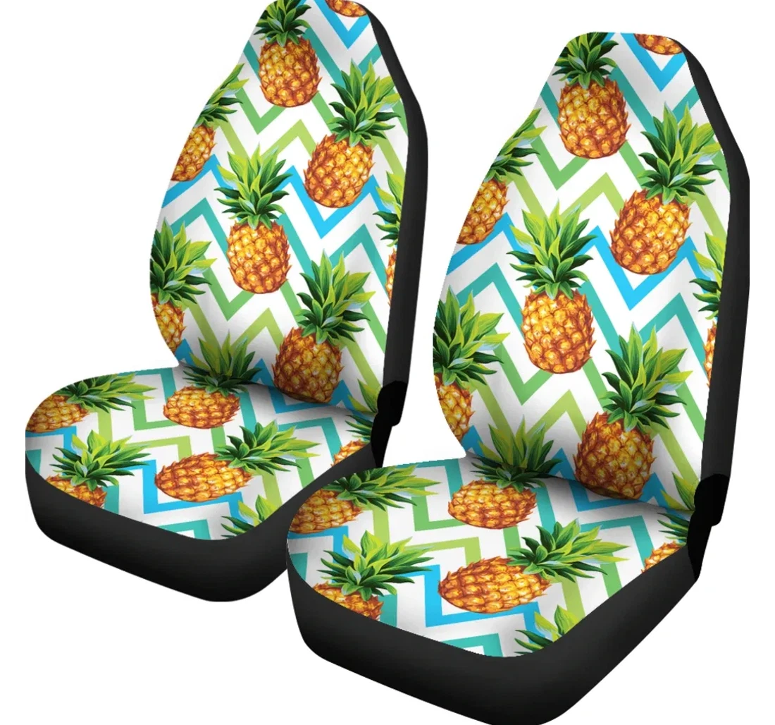 Accessory Hawaiian Pineapple Ah K5 Universal Front Car Seat Cover