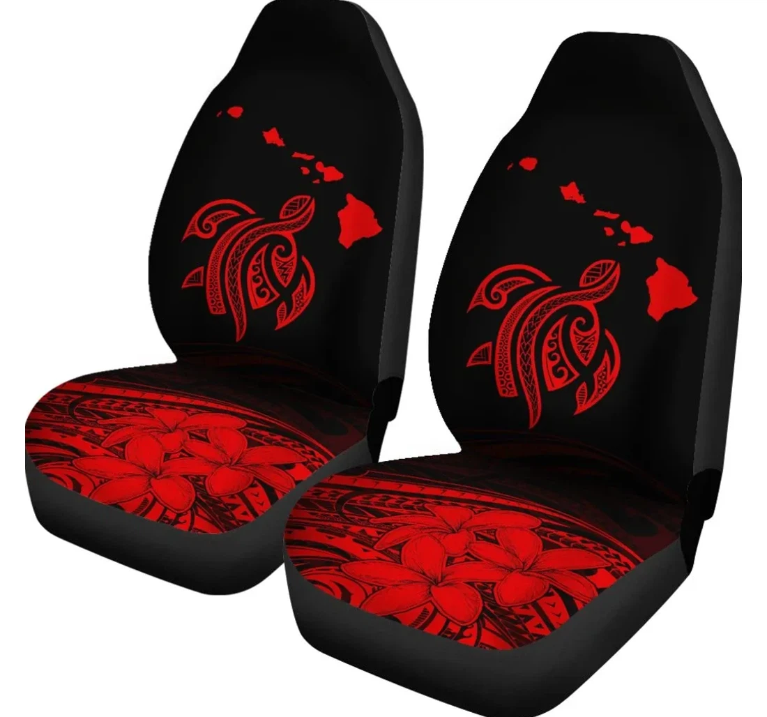 Accessory Hawaii Map Plumeria Polynesian Red Turtle Ah J1 Universal Front Car Seat Cover