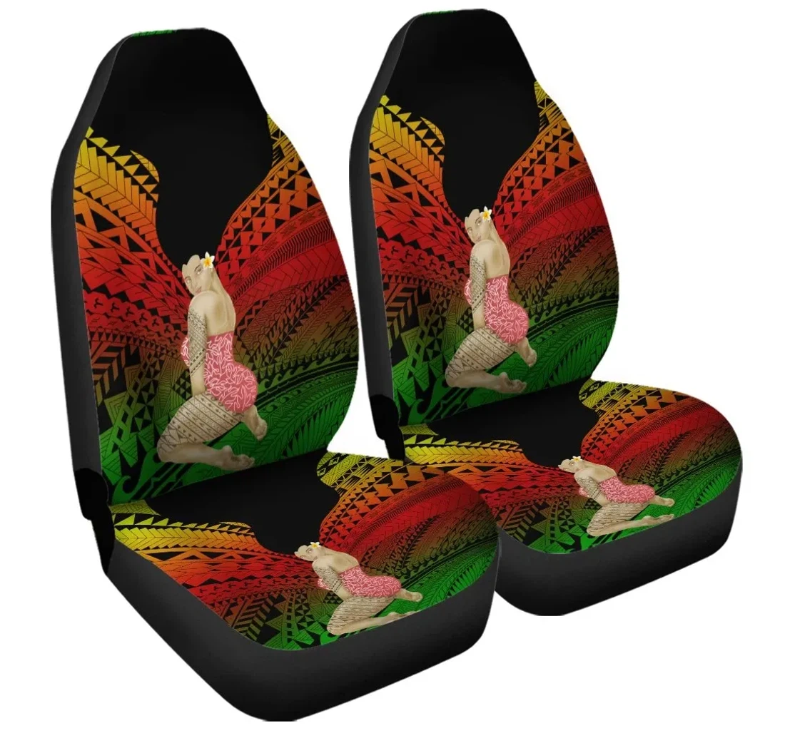 Accessory Hawaii Polynesian Hula Girl Wearing Plumeria Reggae Ah J5r Universal Front Car Seat Cover