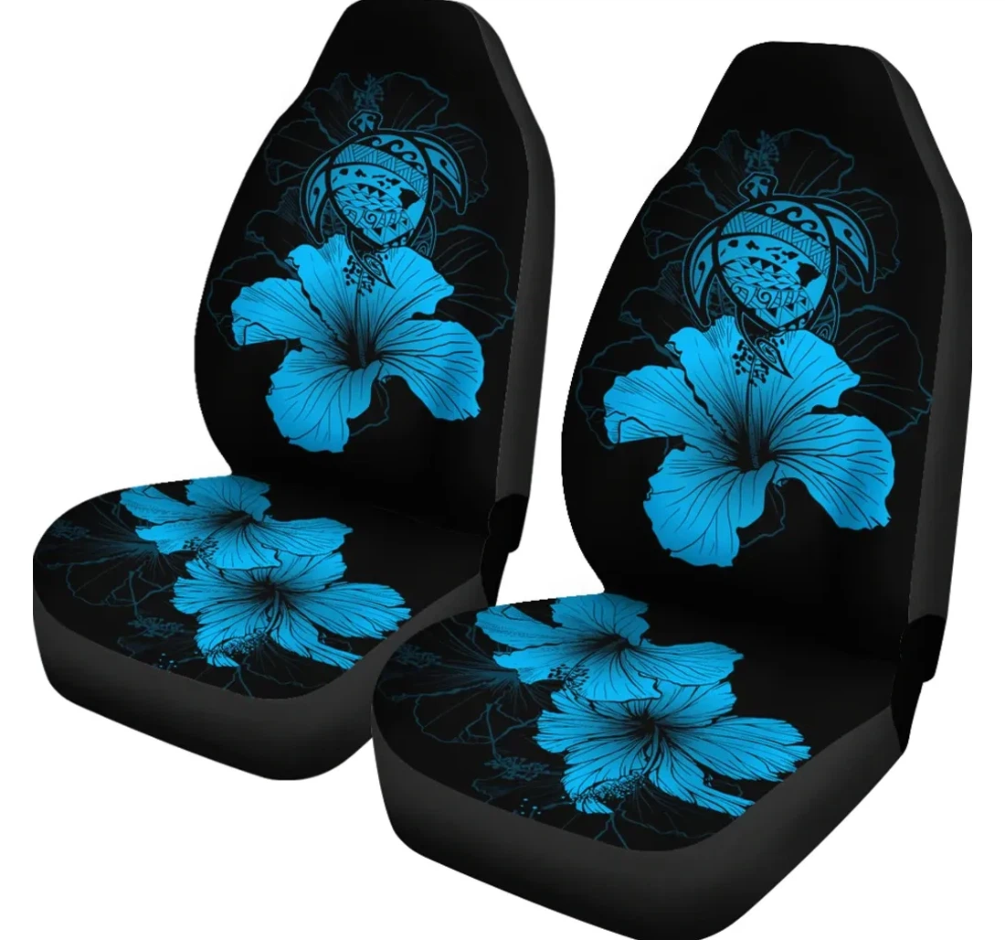 Accessory Hawaii Hibiscus Turtle Map Traffic Blue Ah J9 Universal Front Car Seat Cover