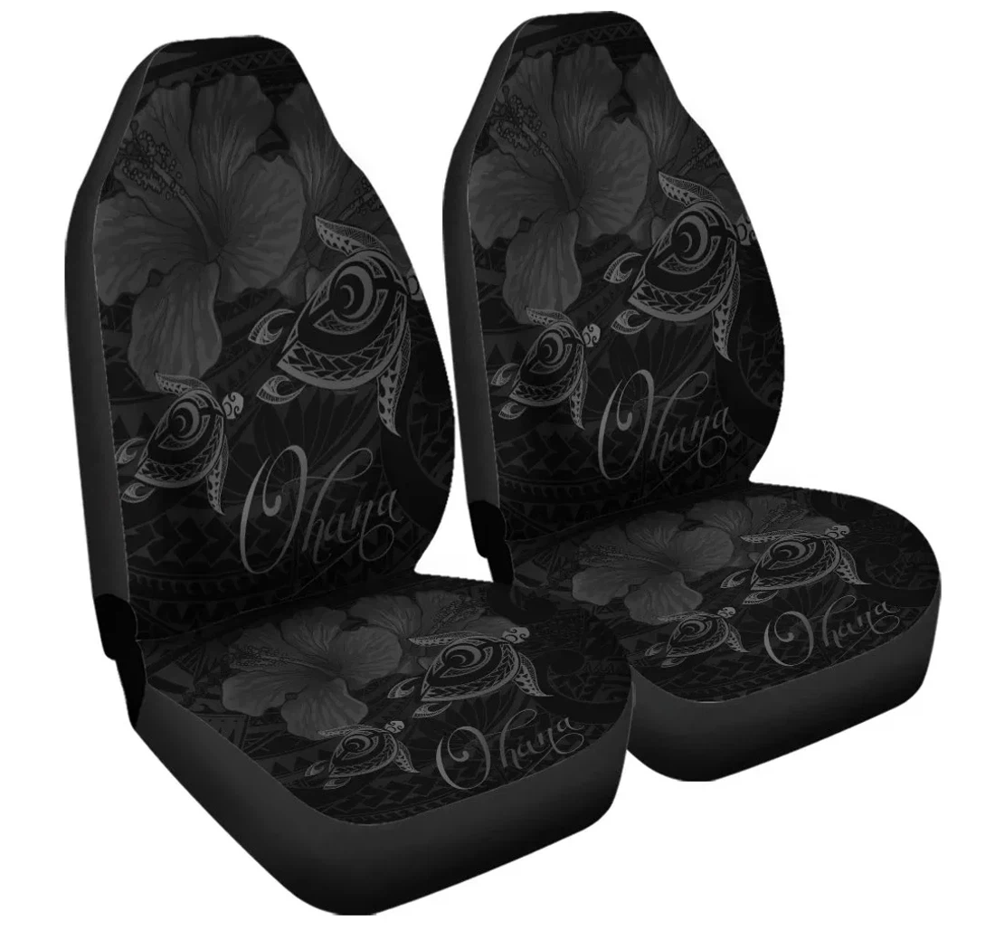 Accessory Hawaii Turtle Ohana Hibiscus Poly Gray Ah J4r Universal Front Car Seat Cover