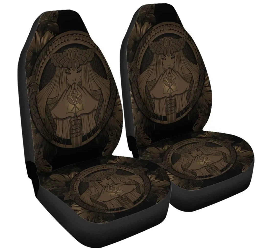 Accessory Hawaiian Map Madame Pele Polynesian Gold Ah J7r Universal Front Car Seat Cover