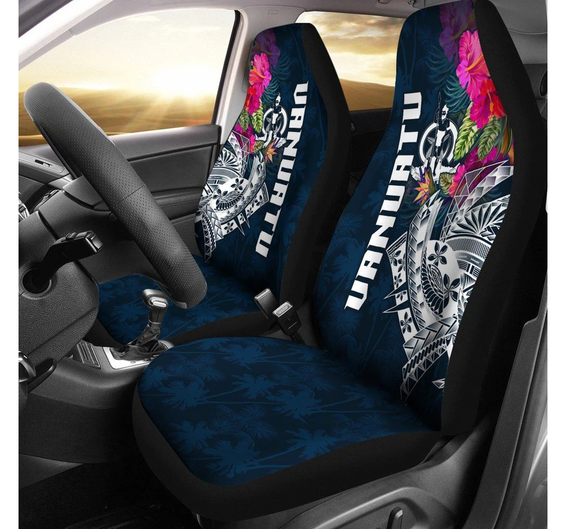 Vanuatu Polynesian Summer Vibes Bn15 Universal Front Car Seat Cover