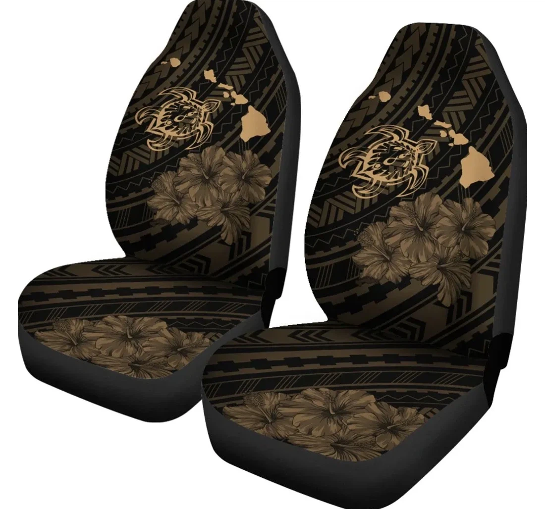 Accessory Hawaii Sea Turtle Is Swimming Toward Gold Ah J5 Universal Front Car Seat Cover