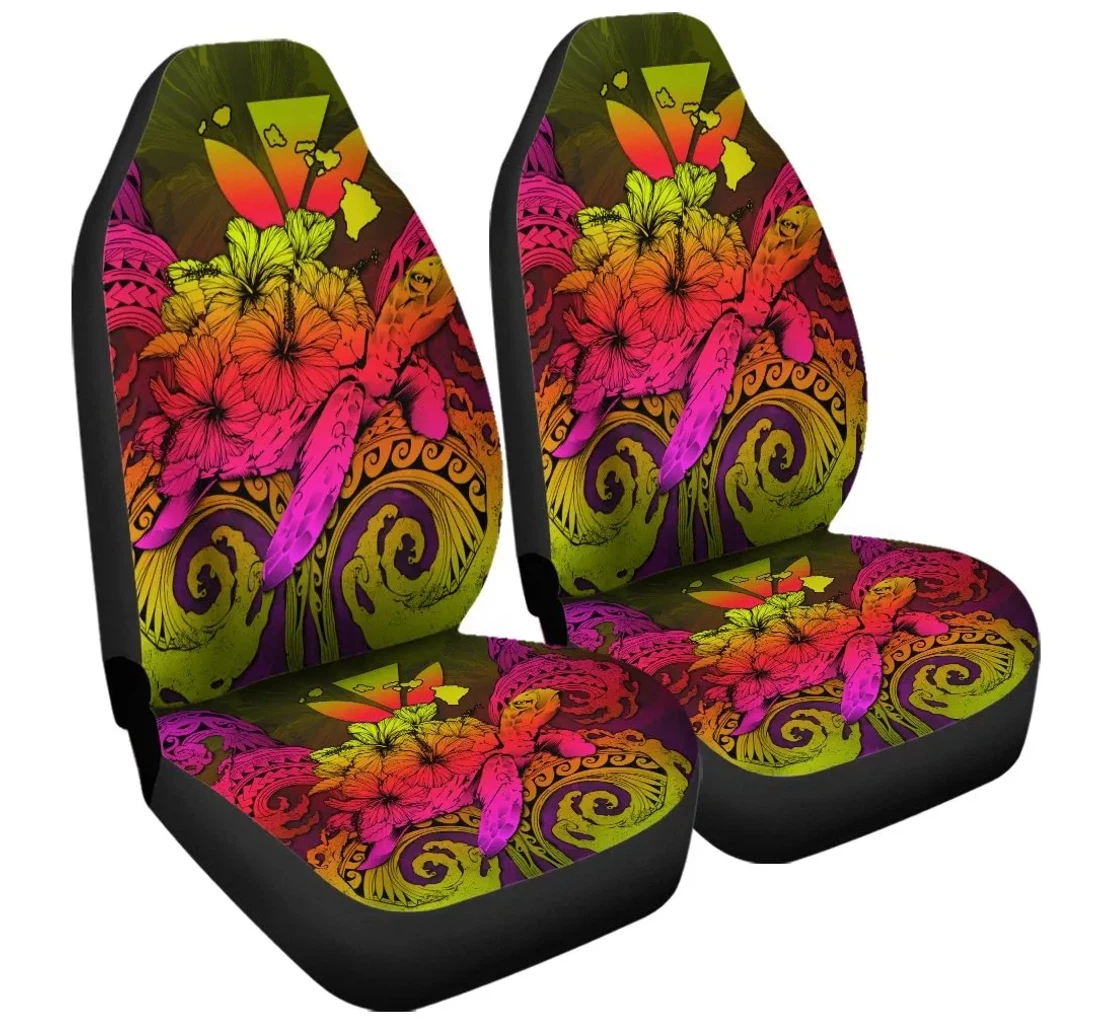 Accessory Hawaii Turtle Wave Polynesian Hey Style Pinky Ah J4r Universal Front Car Seat Cover