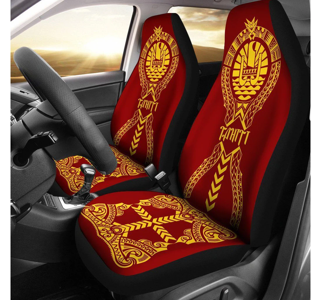 Tahiti Polynesian Tribal Luxury Bn04 Universal Front Car Seat Cover