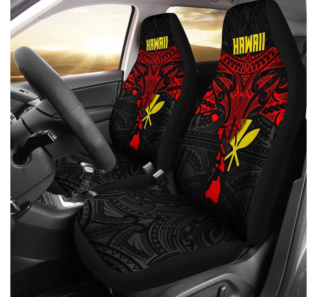 Polynesian Hawaii Polynesian Whale Tail Bn15 Universal Front Car Seat Cover
