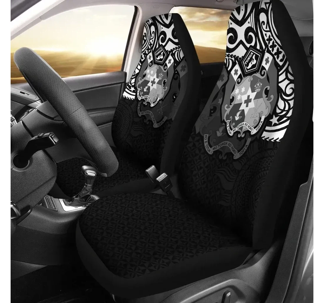 Tonga Polynesian Tongan Pride White Bn15 Universal Front Car Seat Cover