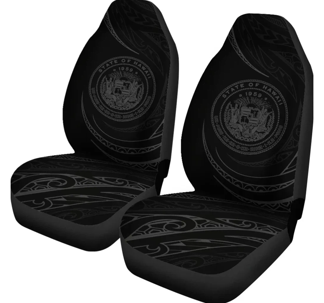 Accessory Hawaii Coat Of Arms Gray Frida Style Ah J91 Universal Front Car Seat Cover