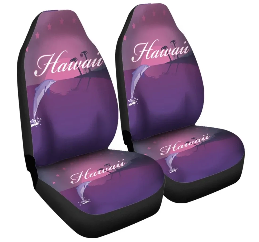 Accessory Hawaiian Dolphin Violet Polynesian Ah K5 Universal Front Car Seat Cover