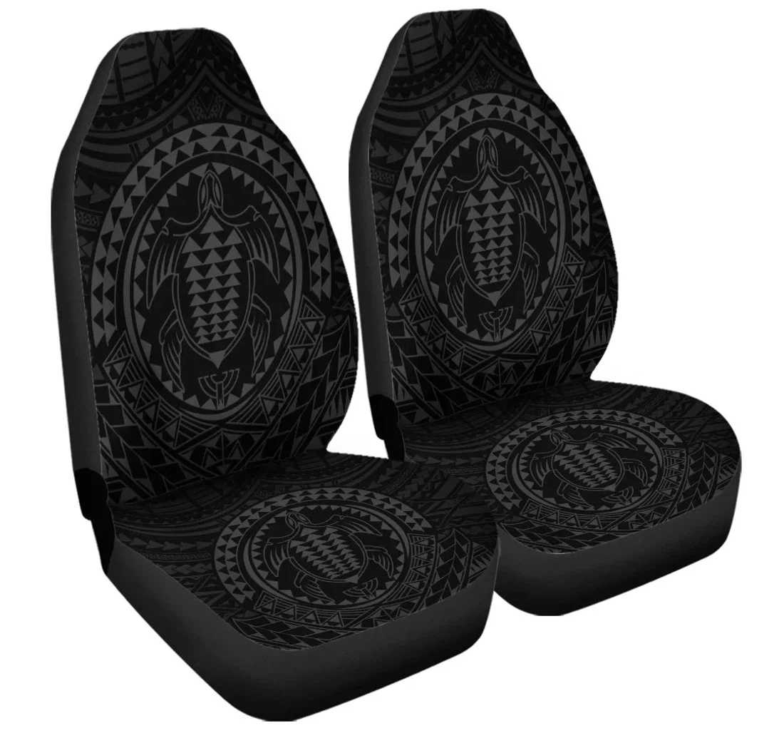 Accessory Hawaiian Kakau Honu Arc Polynesian Gray Ah Jgr Universal Front Car Seat Cover
