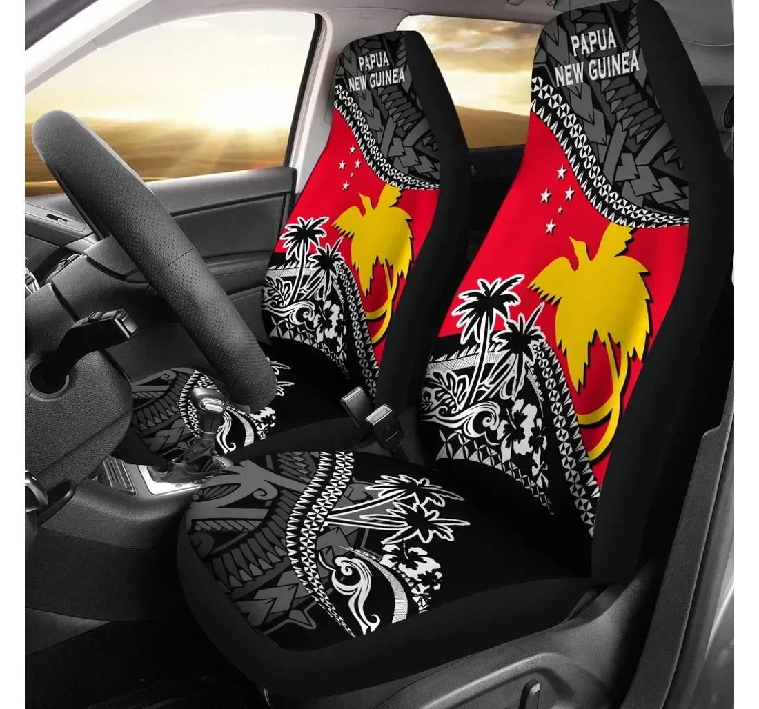 Papua New Guinea Fall In The Wave K7 Universal Front Car Seat Cover