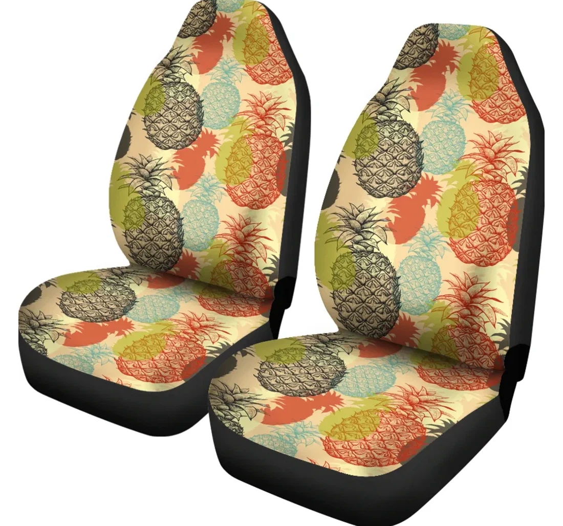 Accessory Pineapple 08 Ah Th3 Universal Front Car Seat Cover