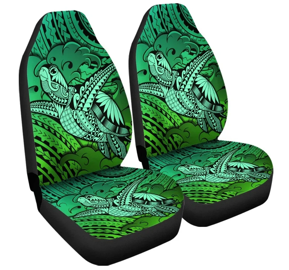 Accessory Hawaii Turtle Wave News Style Green Ah J4r Universal Front Car Seat Cover