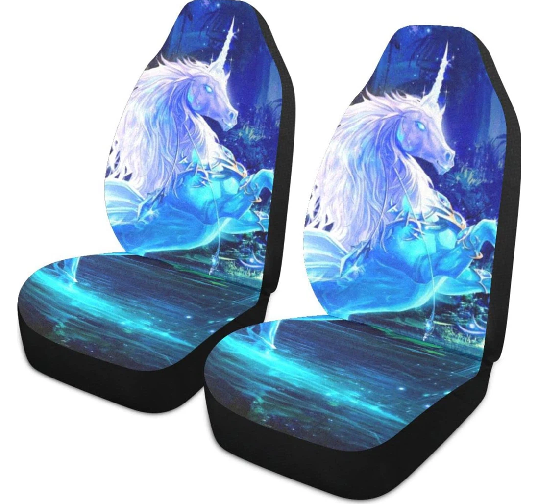 Painting Unicorn Universal Front Car Seat Cover
