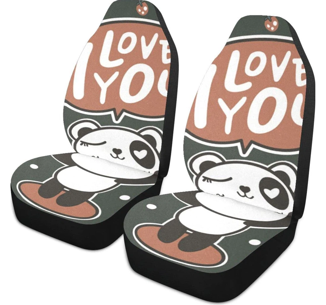 Little Panda Universal Front Car Seat Cover