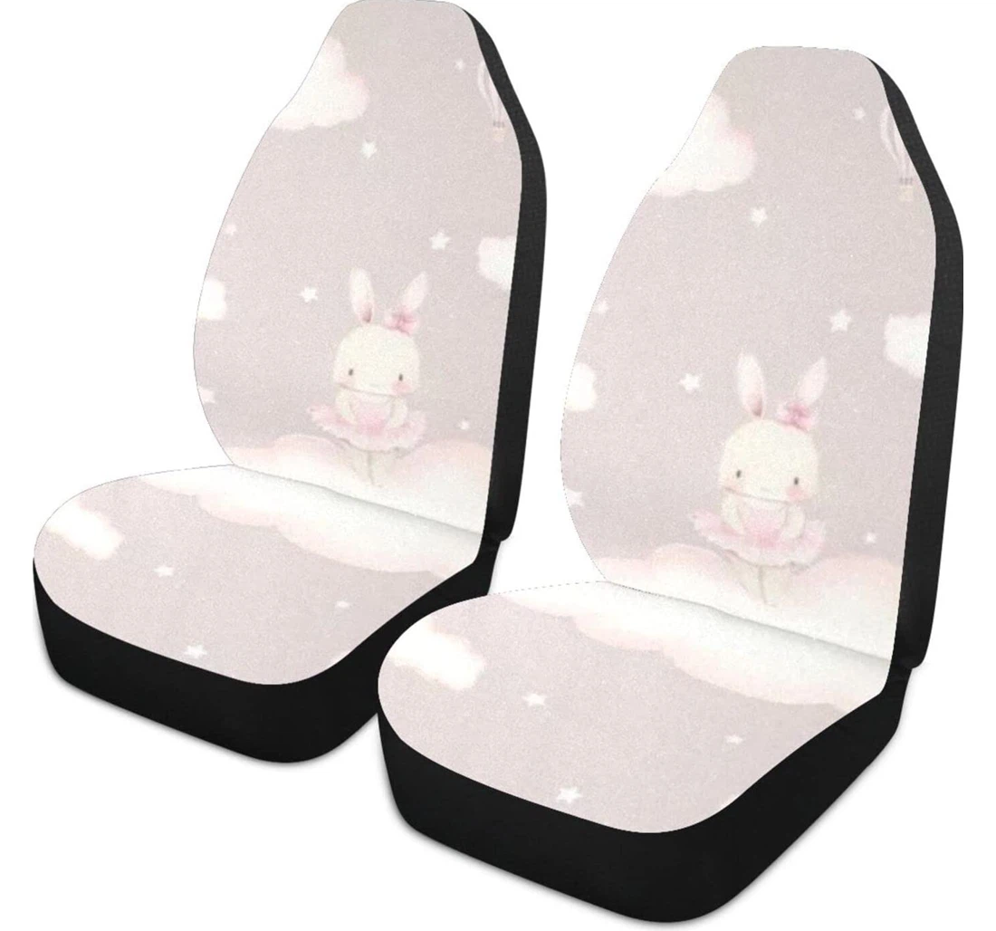 Elephant Cute Custom Universal Front Car Seat Cover