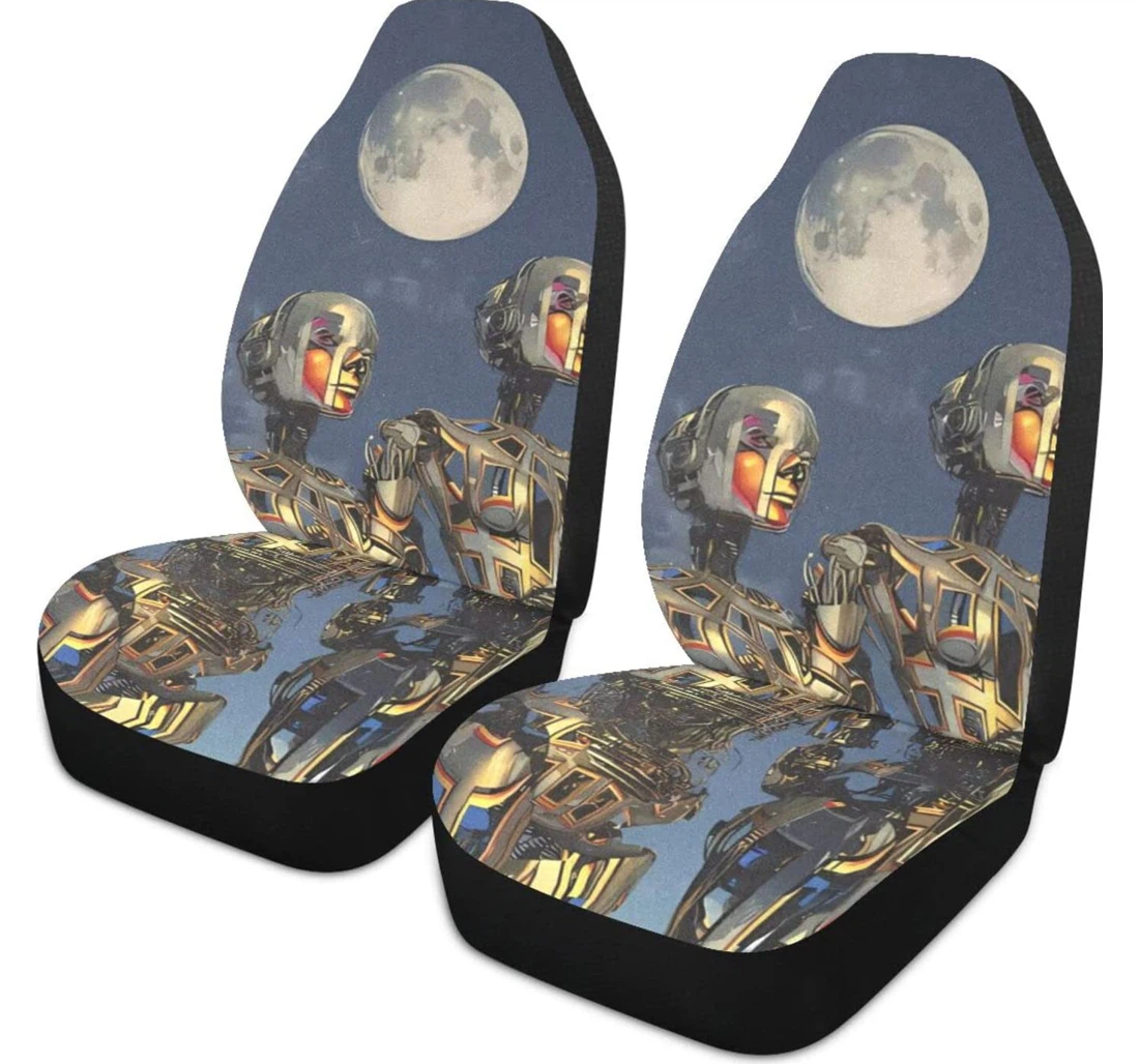 Future Cool Robots Universal Front Car Seat Cover