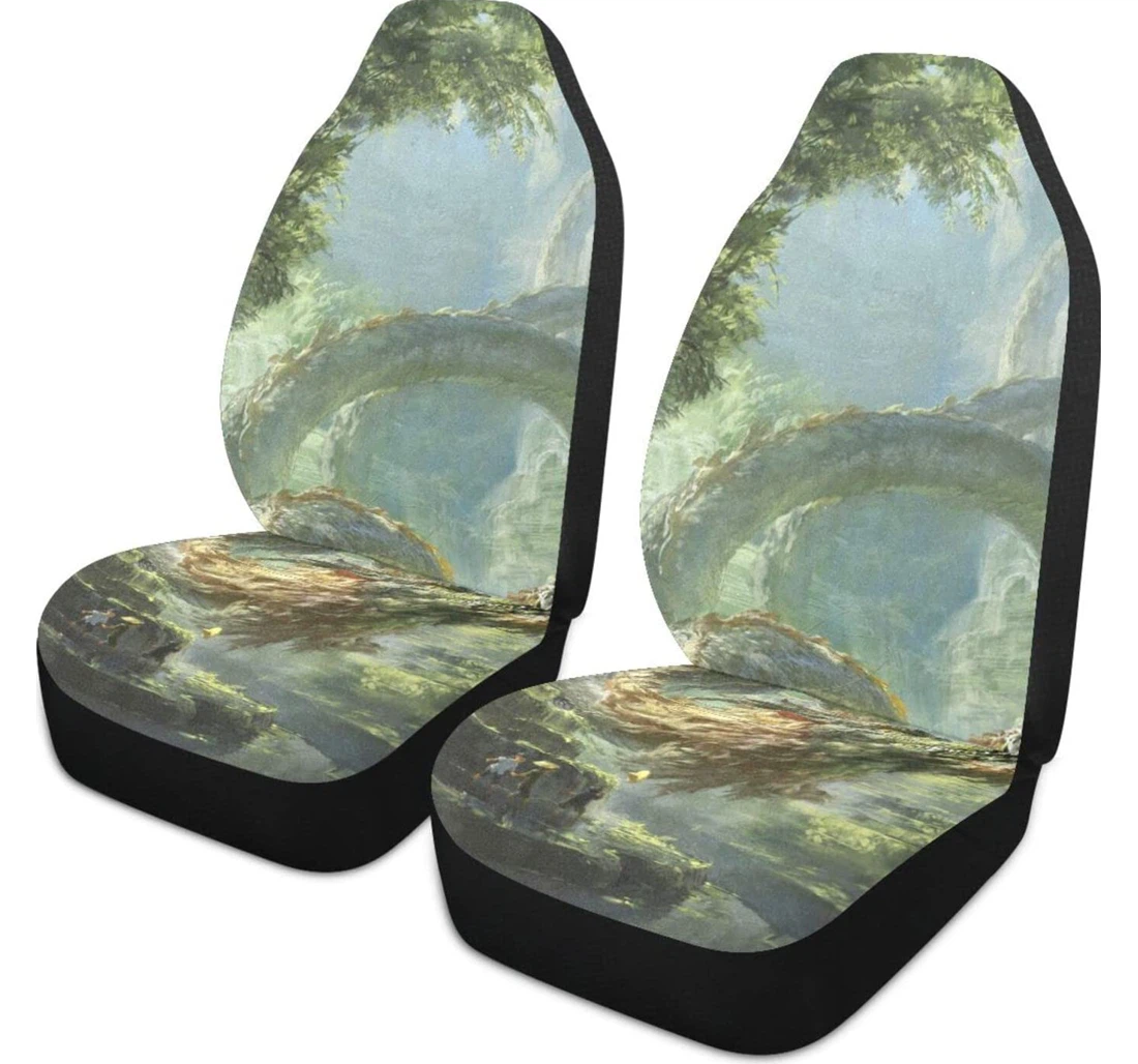 Xision Loong Artauge Mythology Legend Chinese Dragon Dragon Creature Vehic Universal Front Car Seat Cover