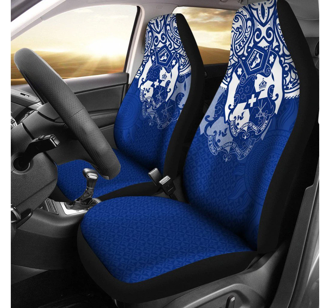 Tonga Polynesian Tongan Pride Bright Blue Bn15 Universal Front Car Seat Cover