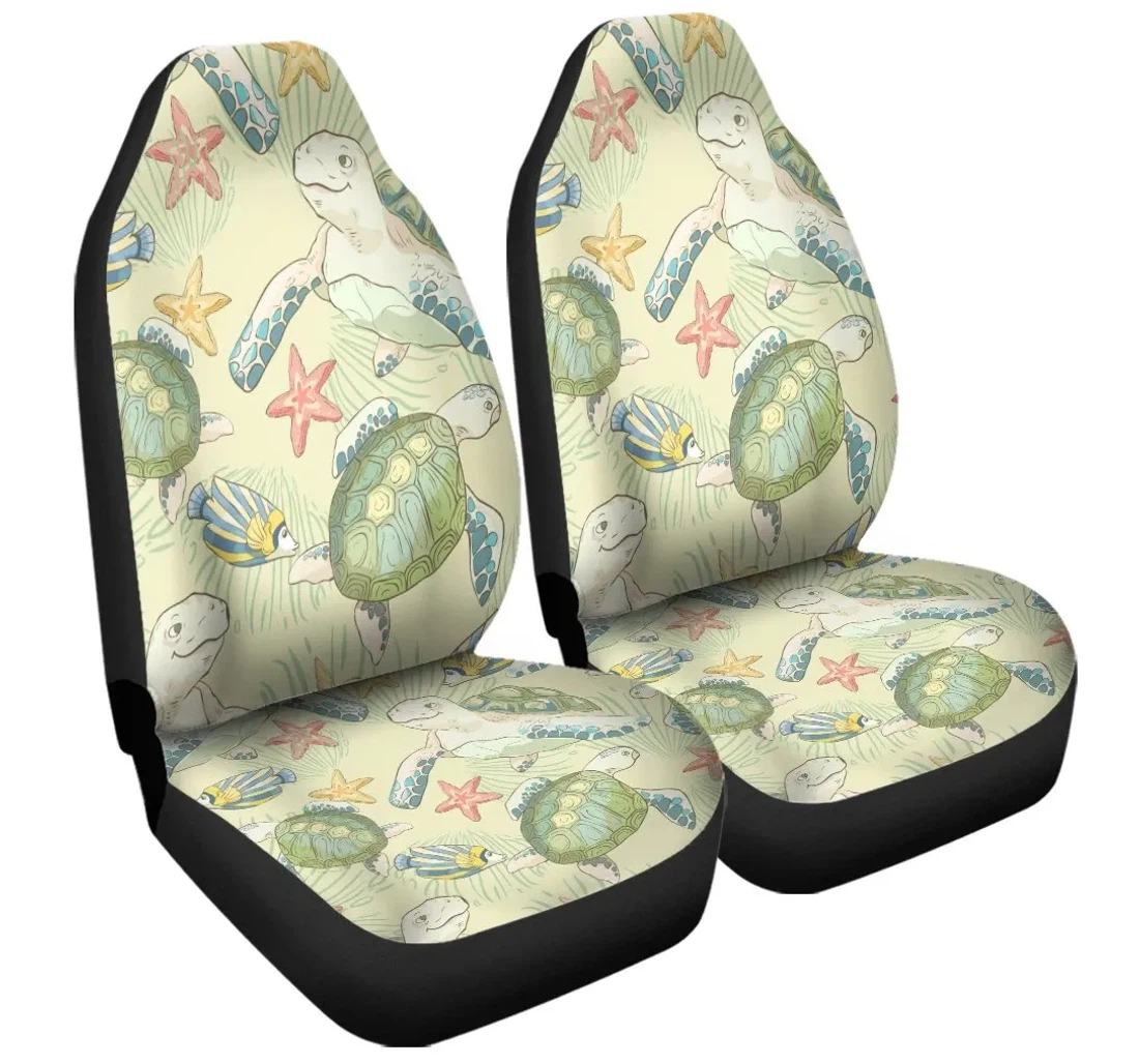 Accessory Hawaiian World Animals In Sea Ah Jr Universal Front Car Seat Cover