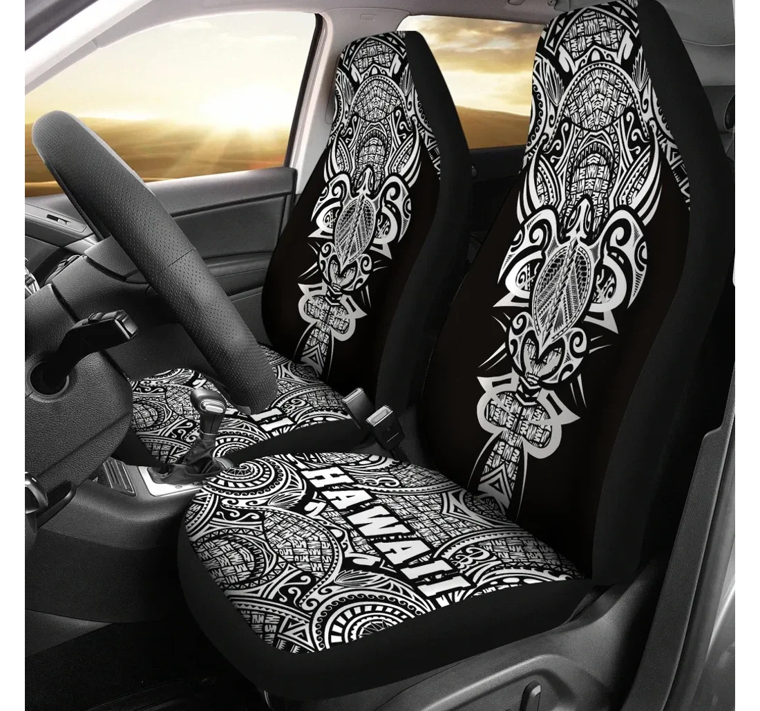 Accessory Hawaii Turtle Polynesian White Armor Style Ah J9 Universal Front Car Seat Cover