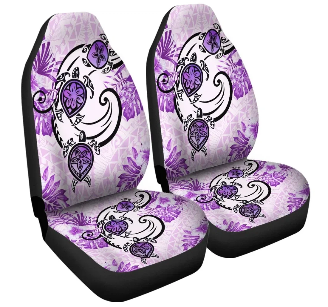 Accessory Hawaii Polynesian Plumeria Hibiscus Turtle Ah Jack Style Pink J5r Universal Front Car Seat Cover