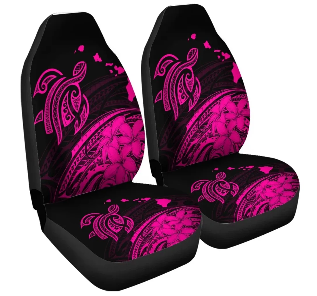 Accessory Hawaii Turtle Polynesian Map Plumeria Pink Ah Jr Universal Front Car Seat Cover