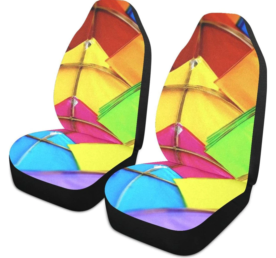 Kite Balloon Pattern Universal Front Car Seat Cover