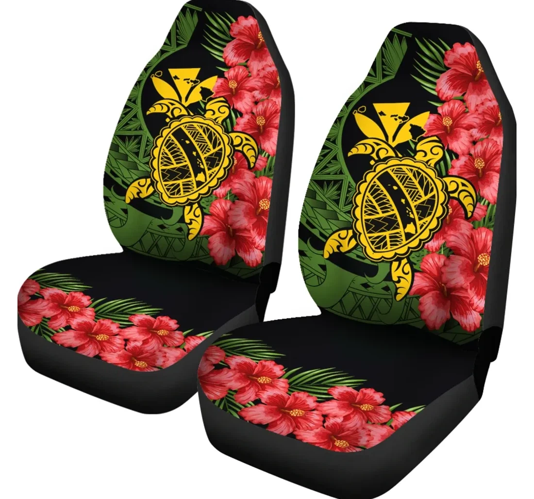 Accessory Hawaii Turtle Hibiscus Polynesian Aphos Style Ah J4 Universal Front Car Seat Cover