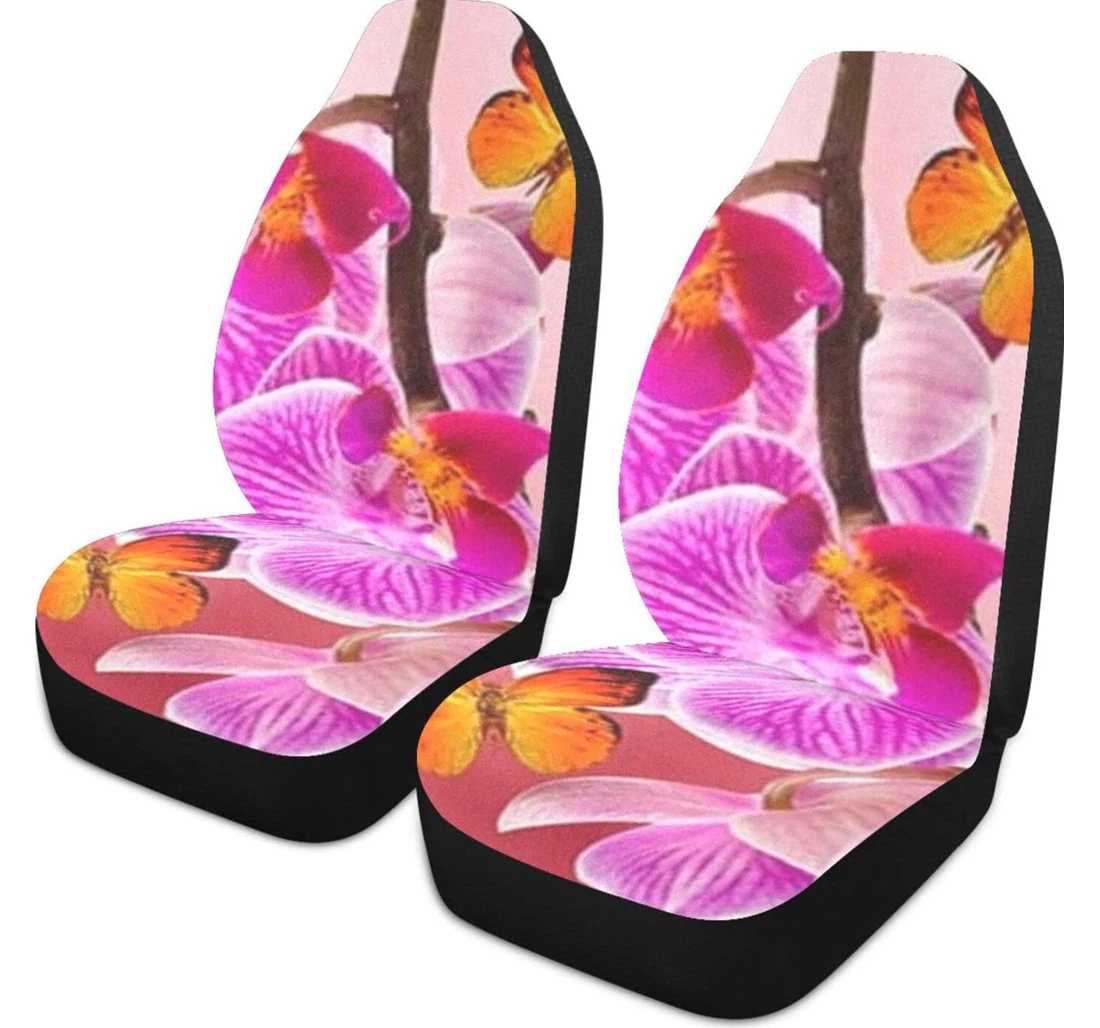 Purple Orchid Universal Front Car Seat Cover