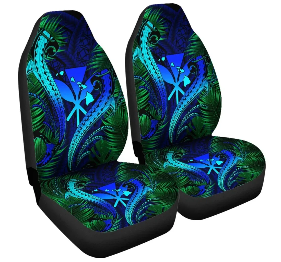 Accessory Hawaii Shark Polynesian Tropical Blue Ah J4r Universal Front Car Seat Cover