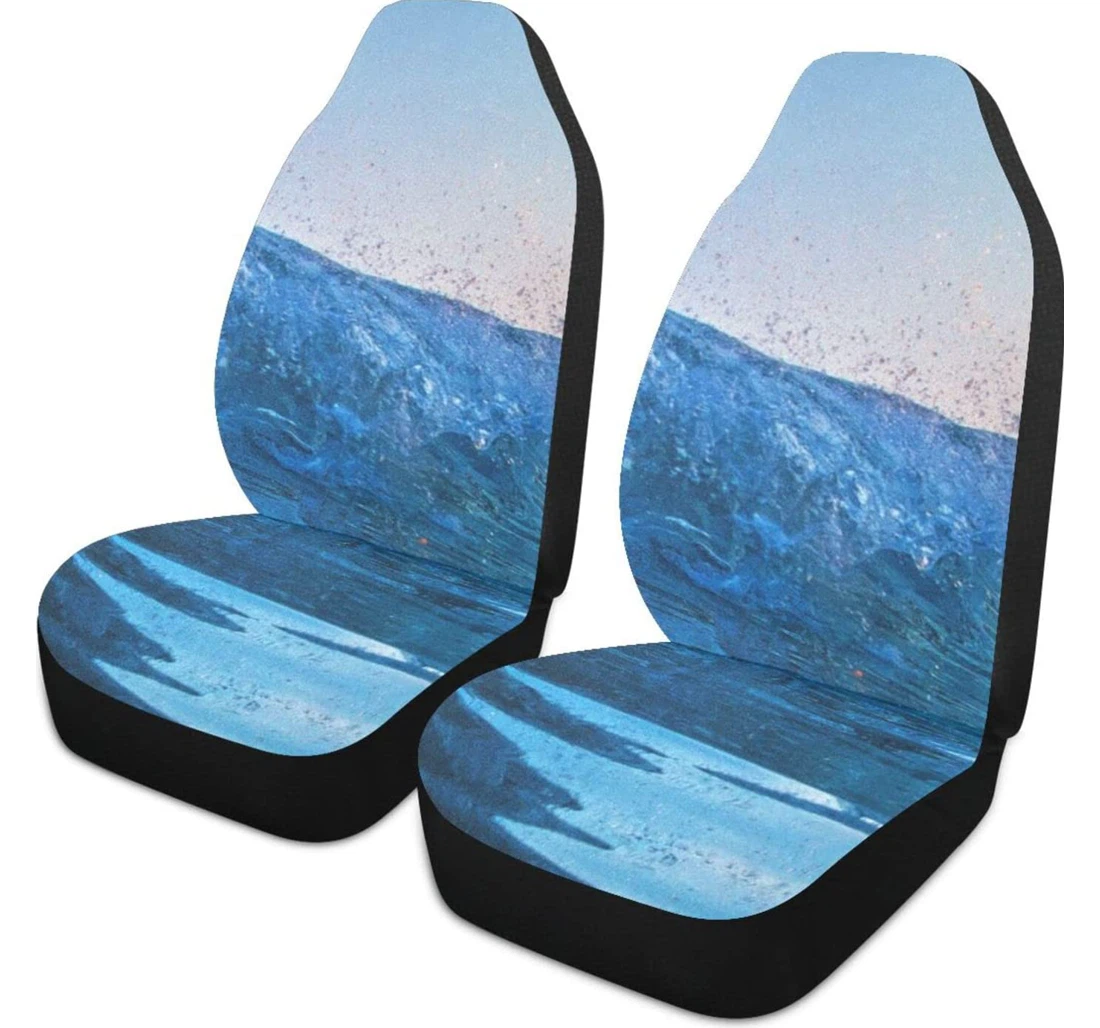 Blue Wave Ocean Universal Front Car Seat Cover