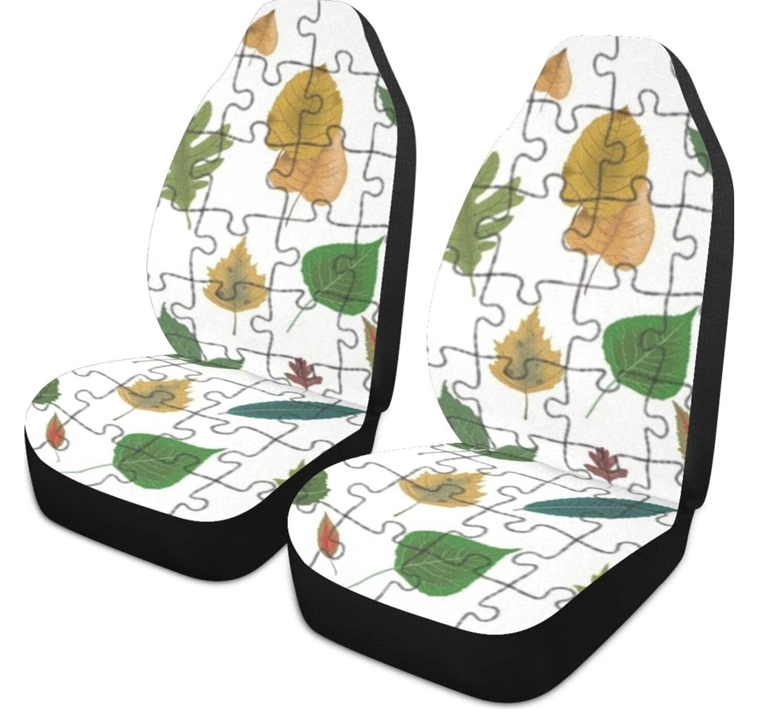 Desert Leaf Universal Front Car Seat Cover