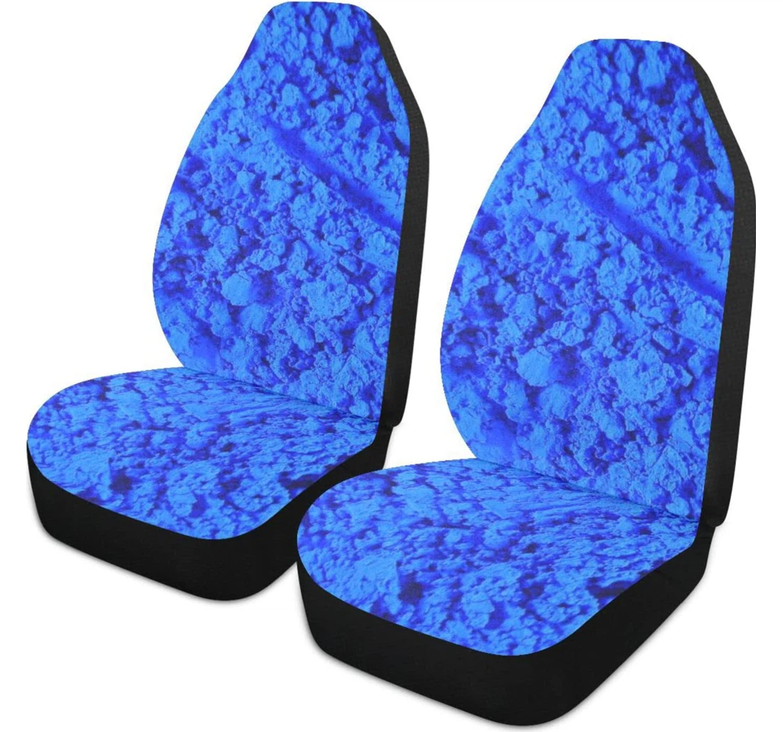 Blue Ocean Sand Universal Front Car Seat Cover