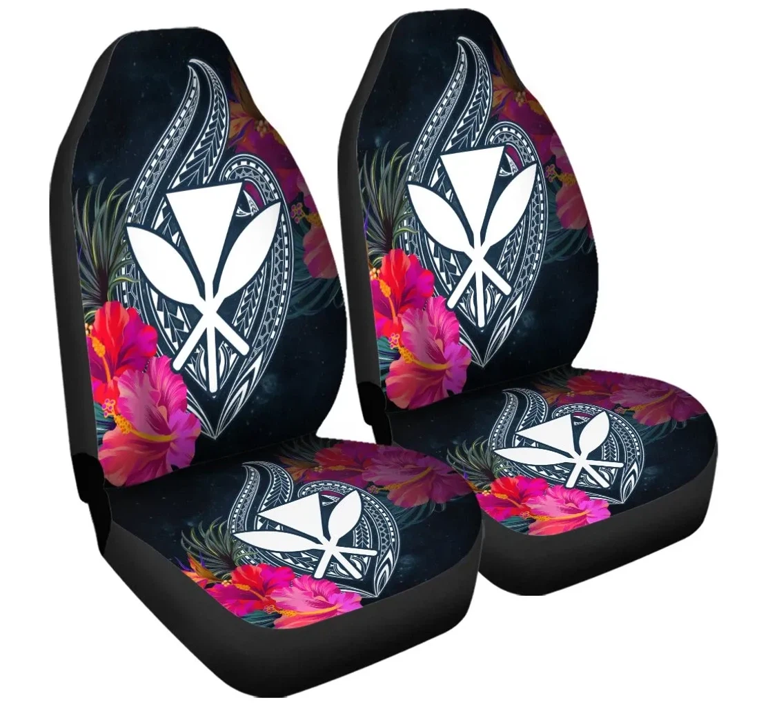 Accessory Hawaii Kanaka Polynesian Hibiscus Ah J4r Universal Front Car Seat Cover