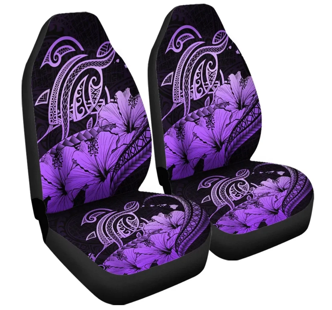 Accessory Hawaii Turtle Map Polynesian Safety Violet Ah Jr Universal Front Car Seat Cover