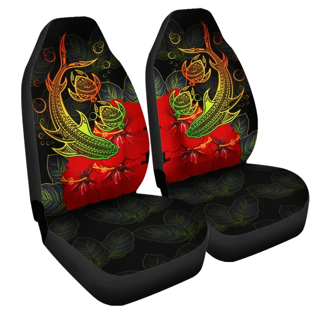 Accessory Hawaii Shark Turtle Hibiscus Polynesian Vera Style Ah J2 Universal Front Car Seat Cover