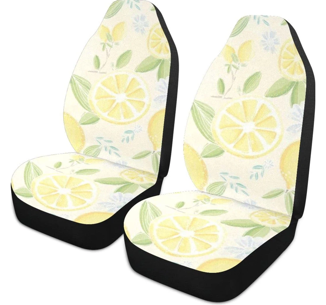 Lemon Universal Front Car Seat Cover
