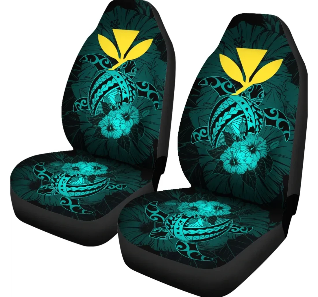 Accessory Hawaii Hibiscus Harold Turtle Turquoise Ah J9 Universal Front Car Seat Cover