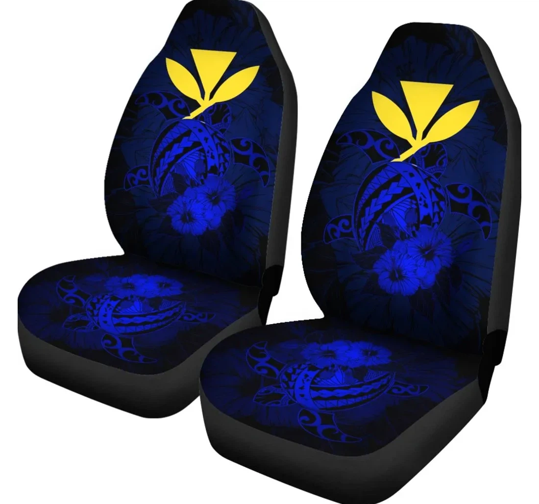 Accessory Hawaii Hibiscus Harold Turtle Blue Ah J9 Universal Front Car Seat Cover