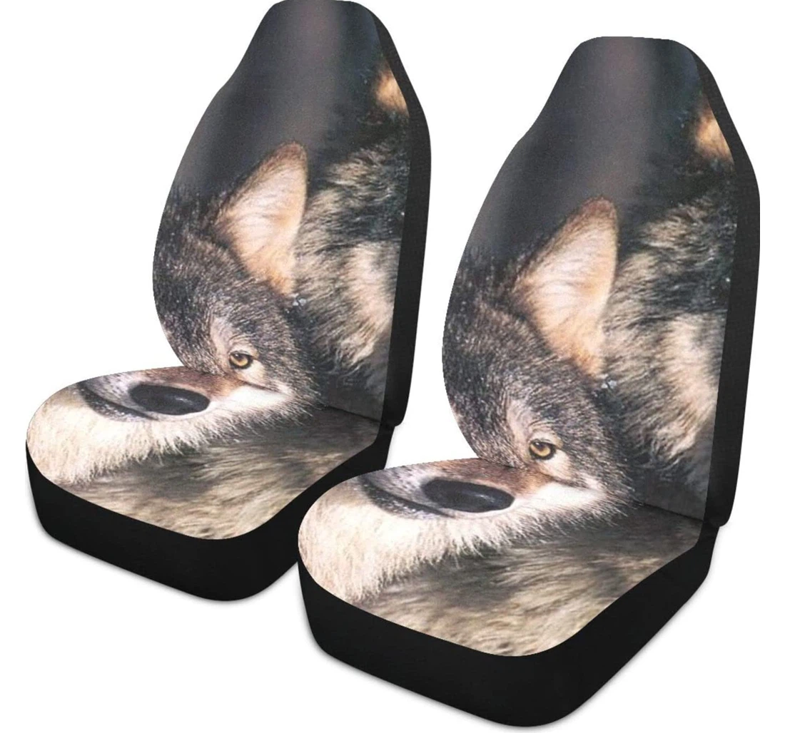 Wolf Universal Front Car Seat Cover