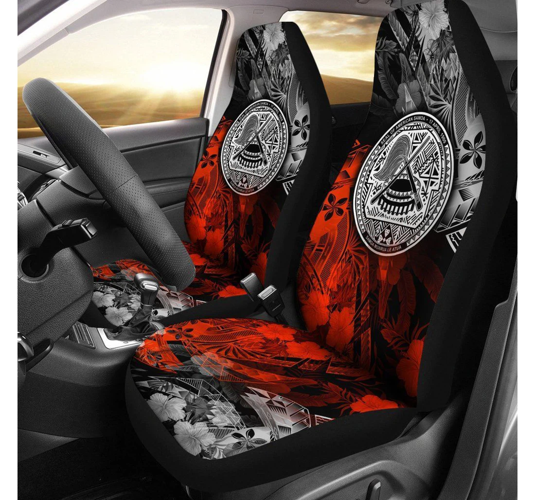 Ameican Samoa Vintage Polynesian Style Bn15 Universal Front Car Seat Cover