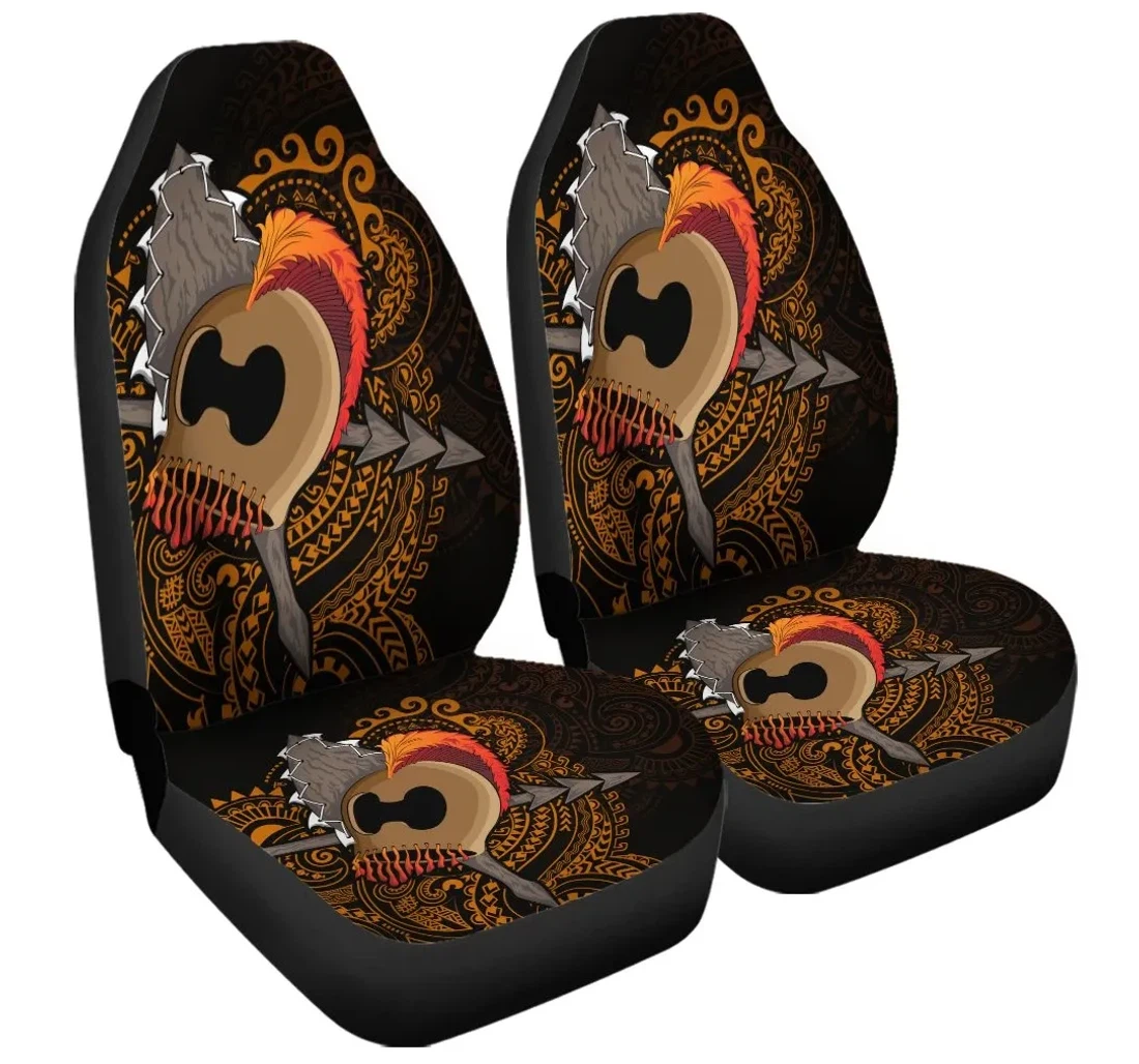 Accessory Hawaiian Warrior Helmet Kanaka Polynesian Ah Jgr Universal Front Car Seat Cover