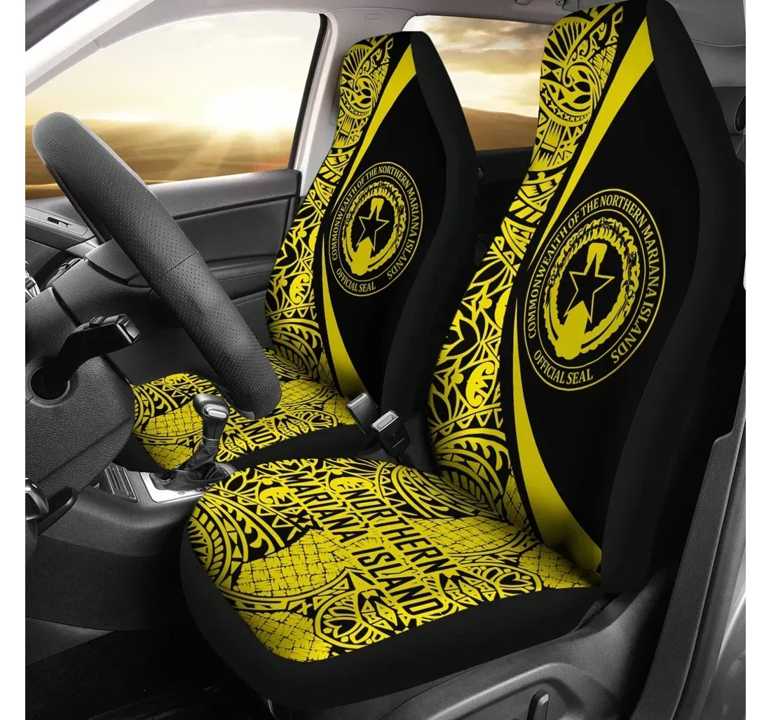 Northern Mariana Islands 04 J4 Universal Front Car Seat Cover