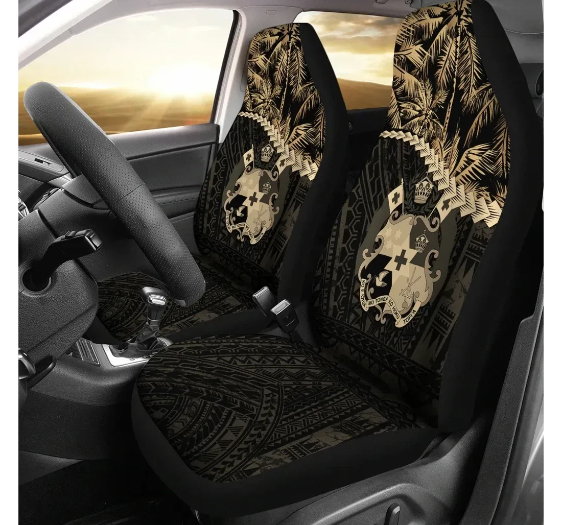 Tonga Golden Coconut A02 Universal Front Car Seat Cover